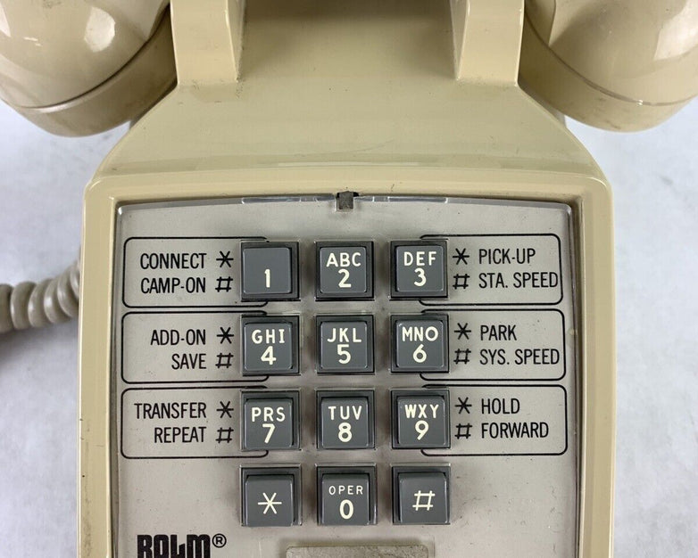 Vintage Rolm CBX Phone Push Button Phone Cream Parts and Repair