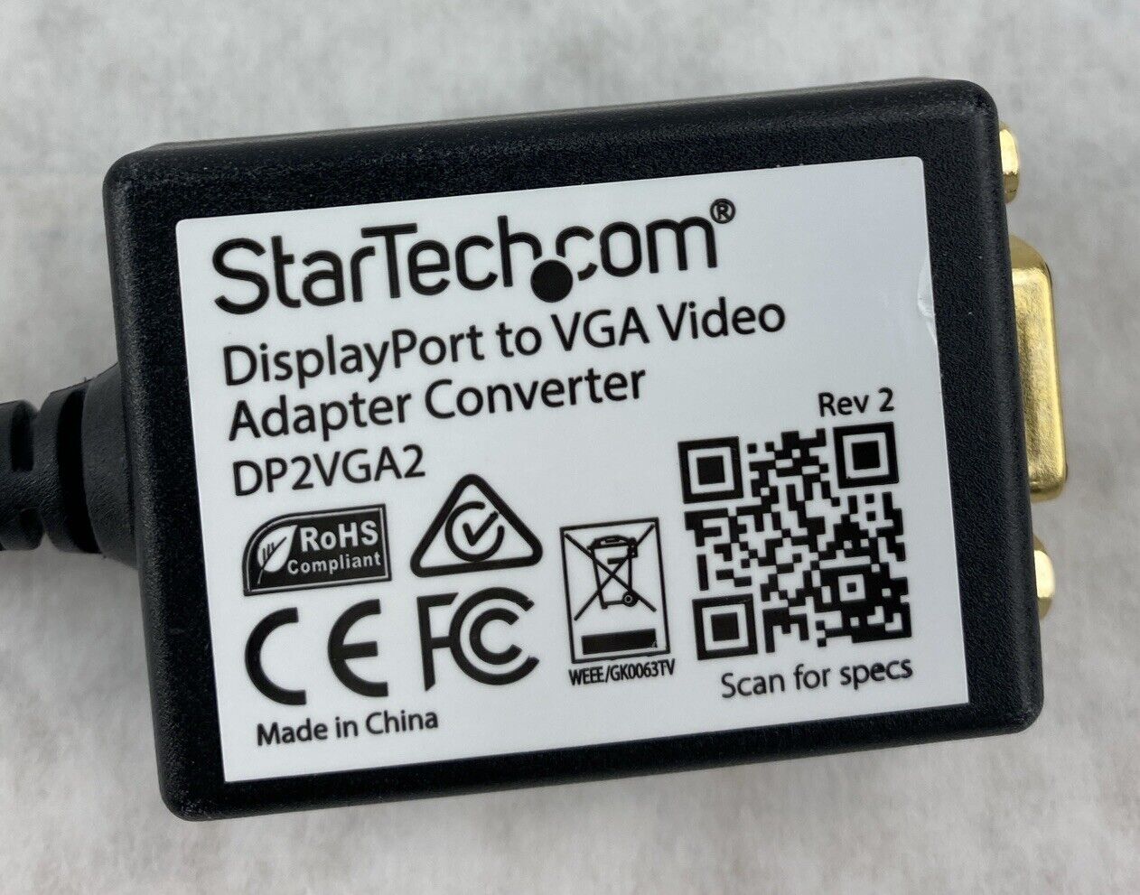 Lot( 5 ) StarTech DP2VGA Latching DisplayPort to VGA Video Adapter NOT LATCHING