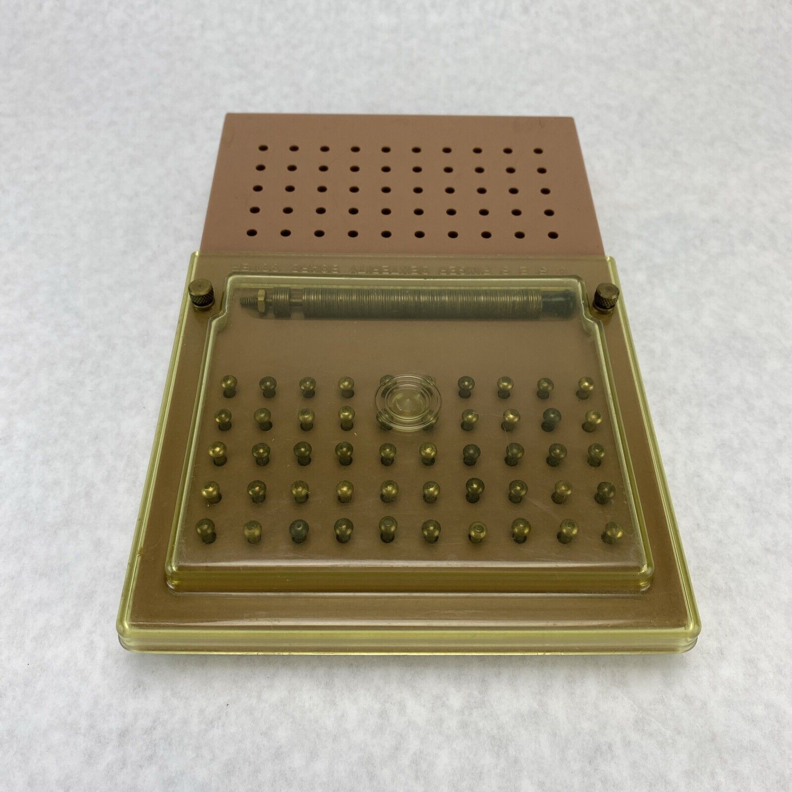 Vintage USES Finger Dexterity Board Beige Tint Cover