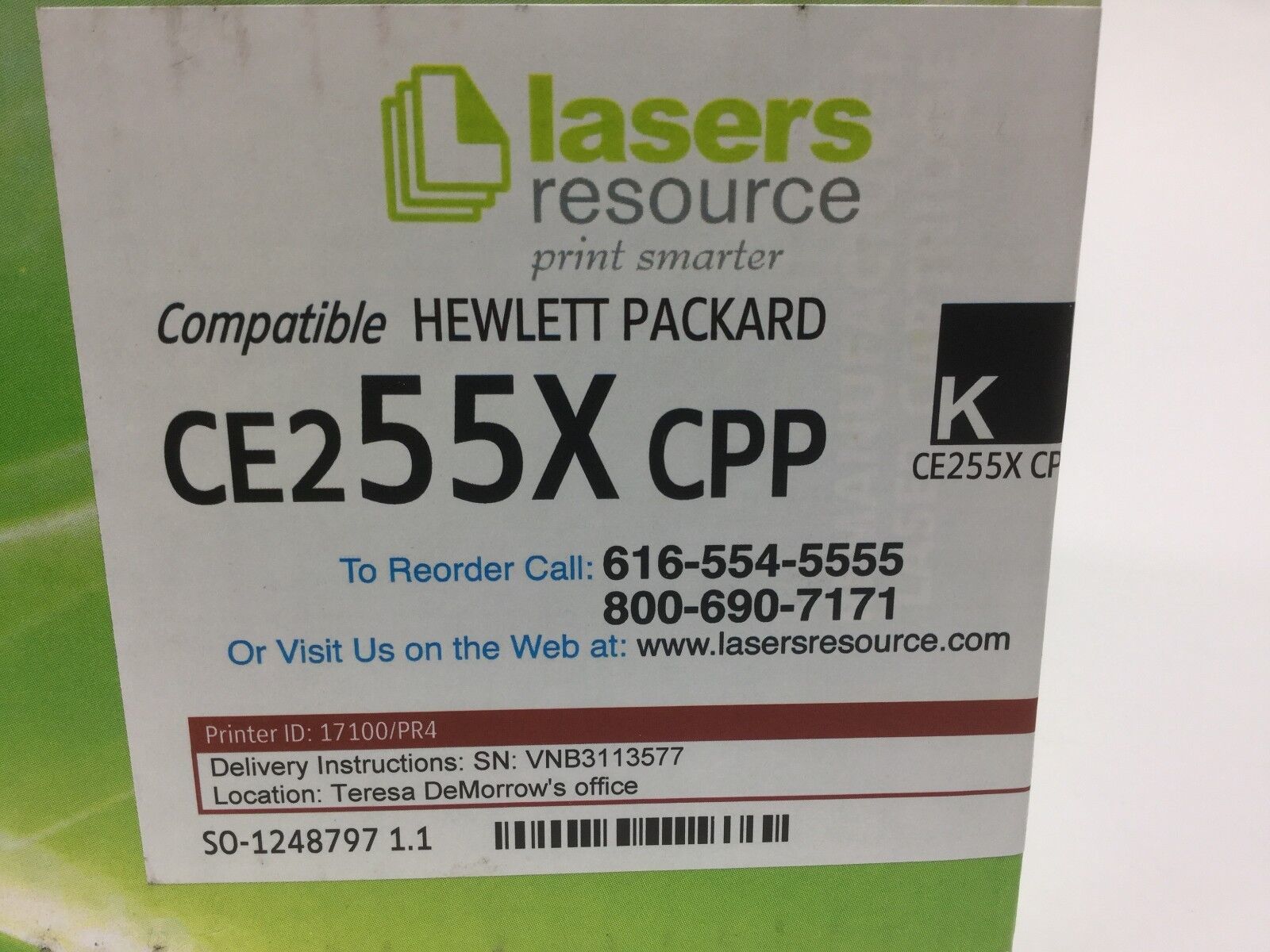 Compatible with HP CE255X CPP Premium Toner Cartridge, Black