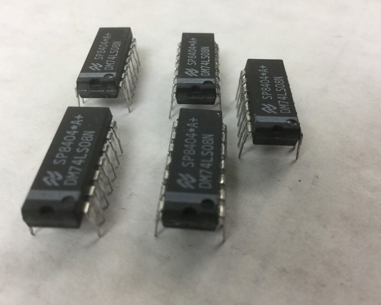 DM74LS08N (SP8404), 14 Pin Dip (Lot of 5) NEW