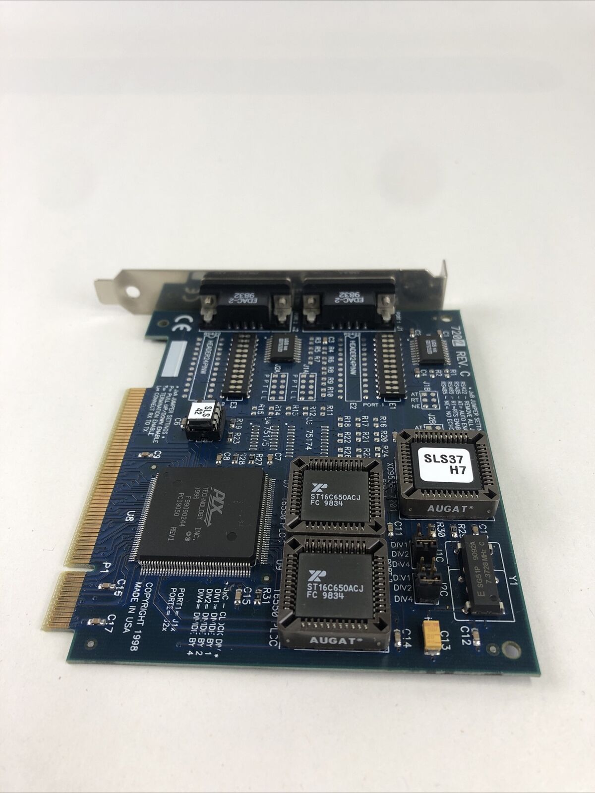 Black Box IC140C-R2 Used Circuit Board Dual Port Serial RS232 Card