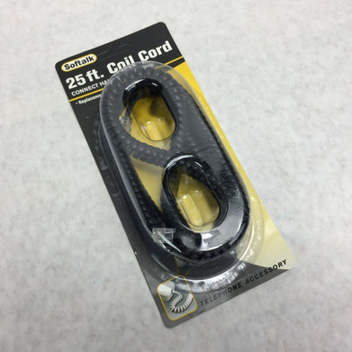 Soft Talk 25' Replacement Handset Coil Cord Black 42261