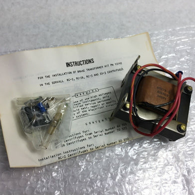 Sorvall Brake Transformer Kit for RC-2 RC-2B RC-3 SS-3 Centrifuges  P/N 12149