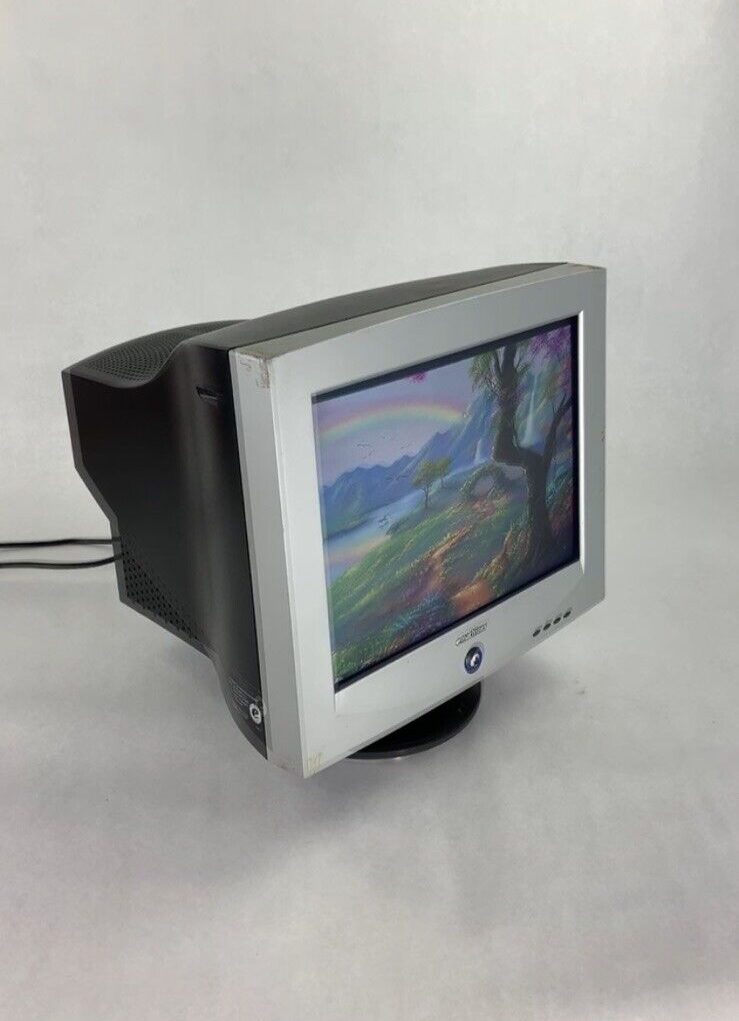 Vintage eMachines eView 1772 17 " VGA CRT Computer Monitor  Retro Gaming