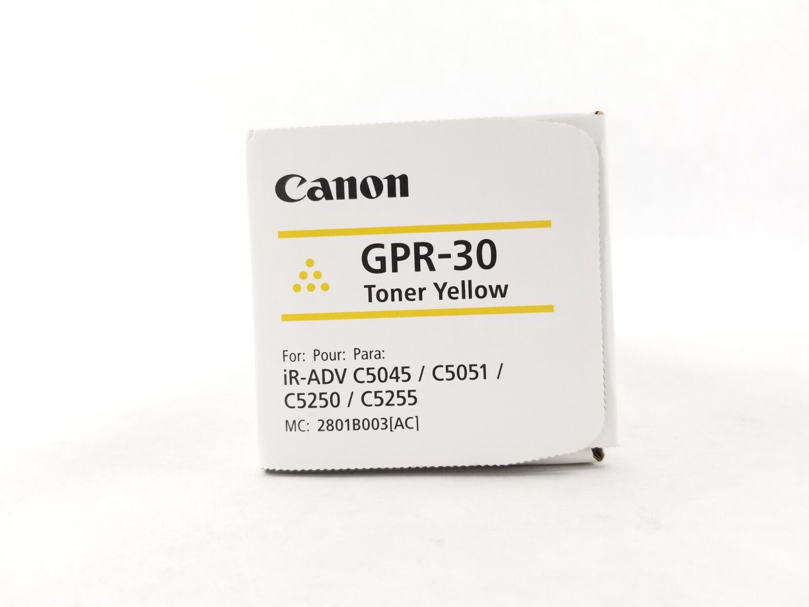 Canon GPR-30 Yellow Toner Cartridge 2801B003AA Genuine OEM