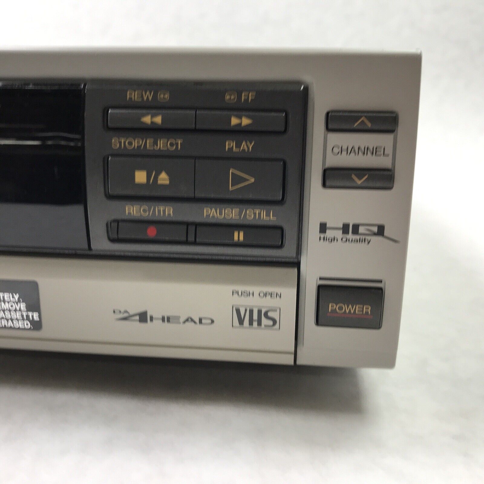 JVC Video Cassette Player BR3700U 60Hz 19W 120V 2.5A VHS Player