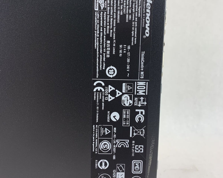 Lenovo ThinkCentre M78 DT AMD A4-6300B 3.7GHz 4GB RAM No HDD No OS