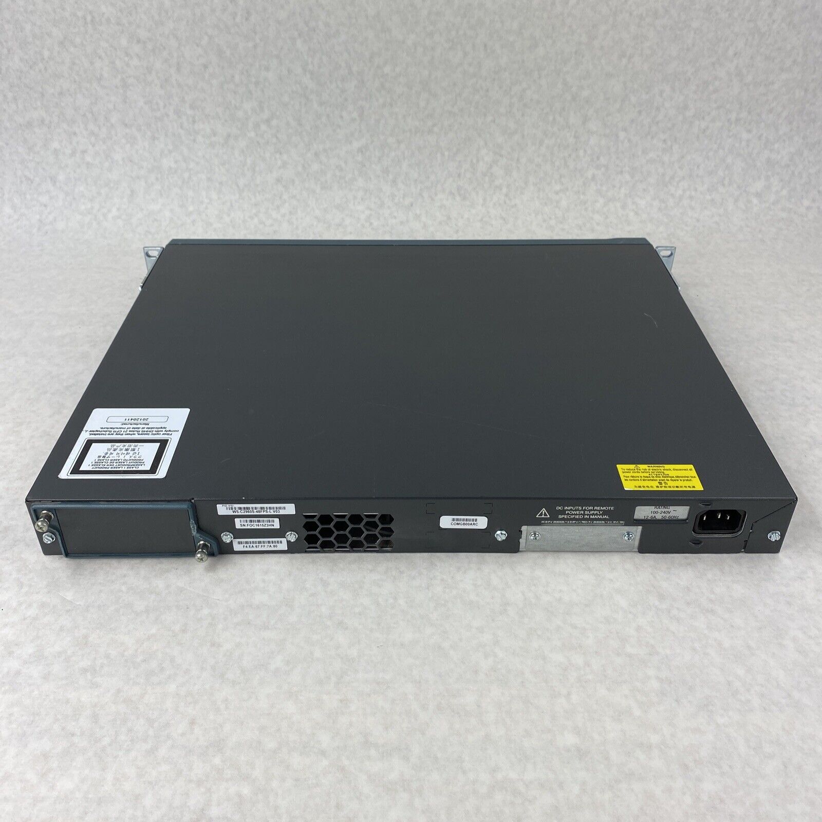 Cisco Catalyst 2960-S Series PoE+ WS-C29605-48FPS-L V03  48-Port Ethernet Switch