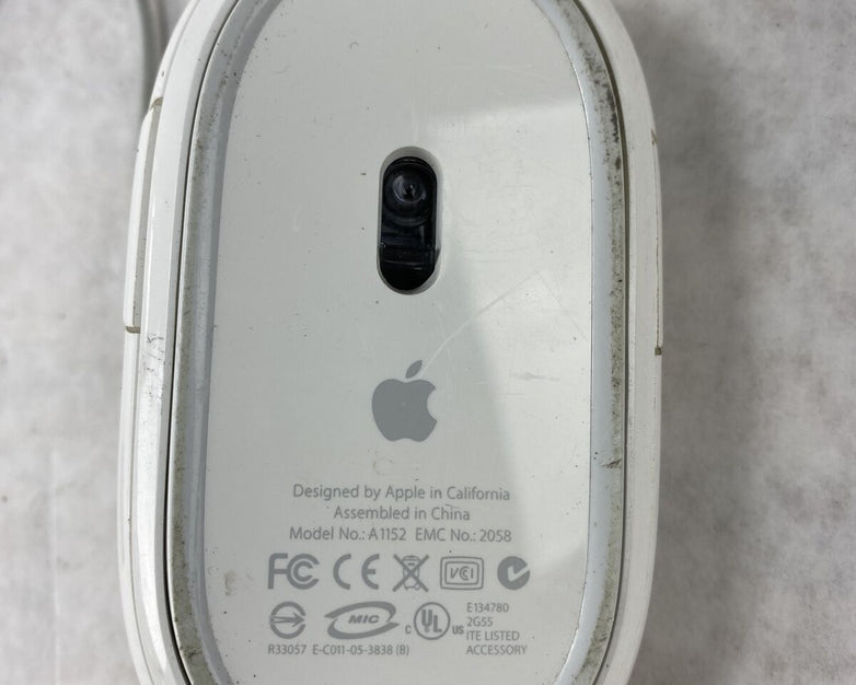 Lot( 2 ) Apple A1152 Wired 18in USB White Mouse Mice Original Genuine OEM