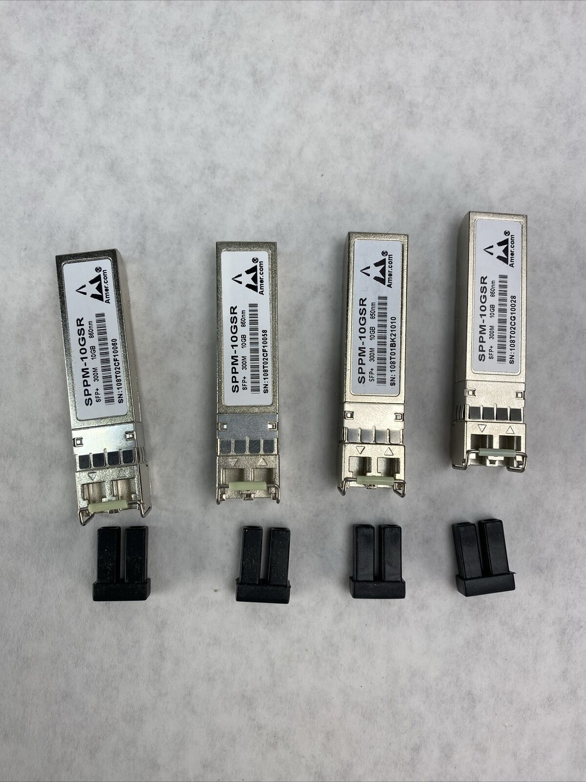 Lot( 4 ) Amer SPPM-10GSR SFP+ 300M 10GB 850nm Transceiver