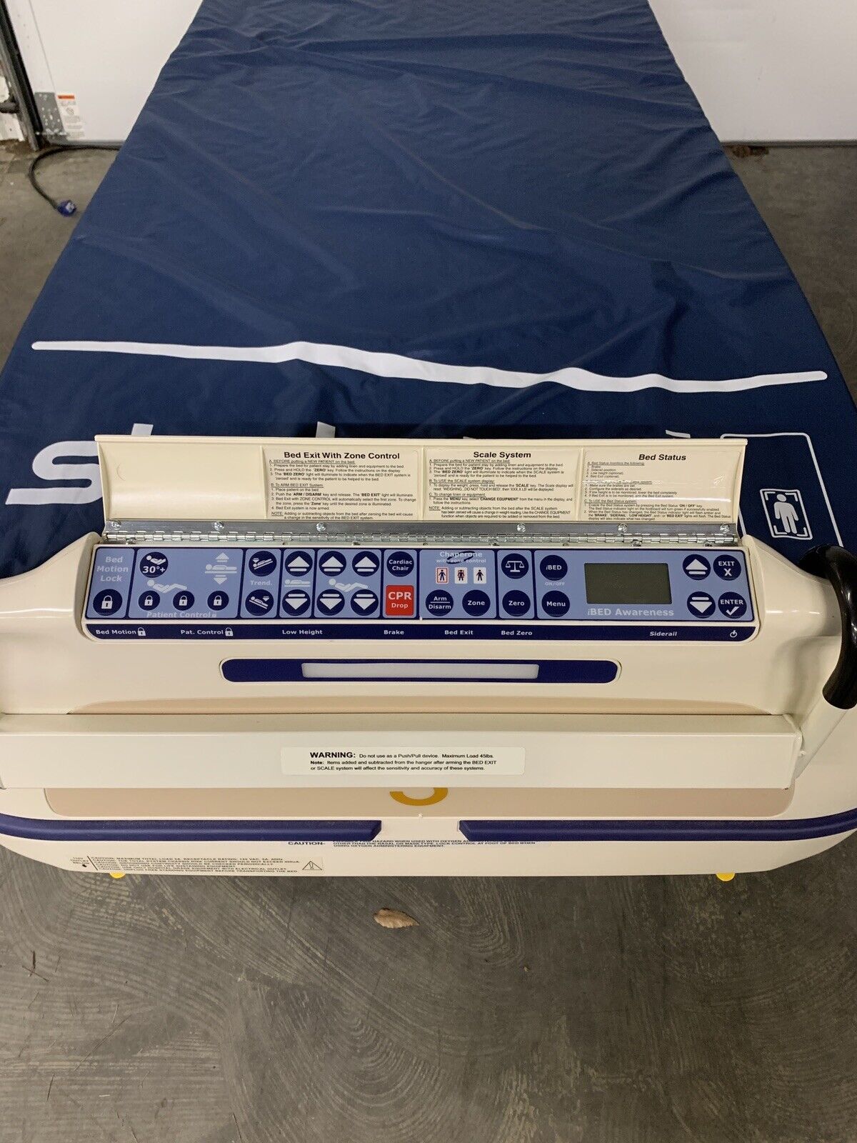 Stryker Epic Bed 2030 Critical Care Hospital Bed Comfort Gel Mattress For Parts