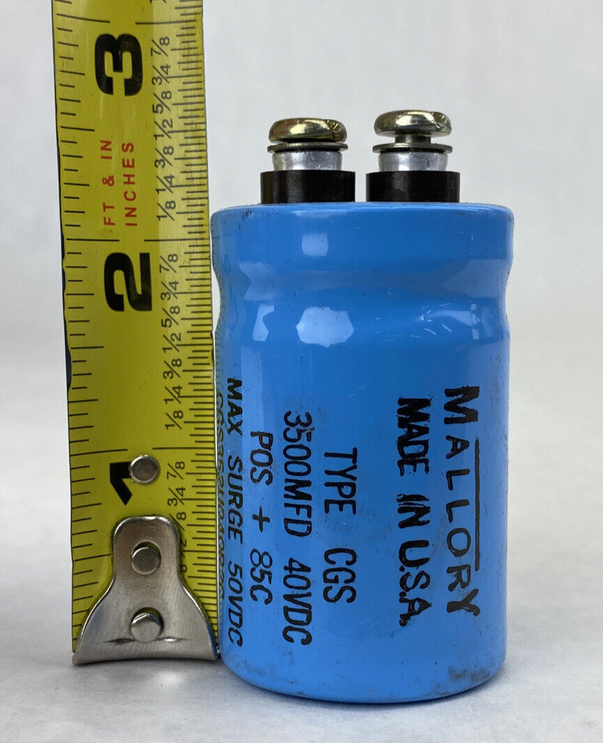 Mallory CGS352U040R2C electrolytic capacitor 3500MFD 40VDC