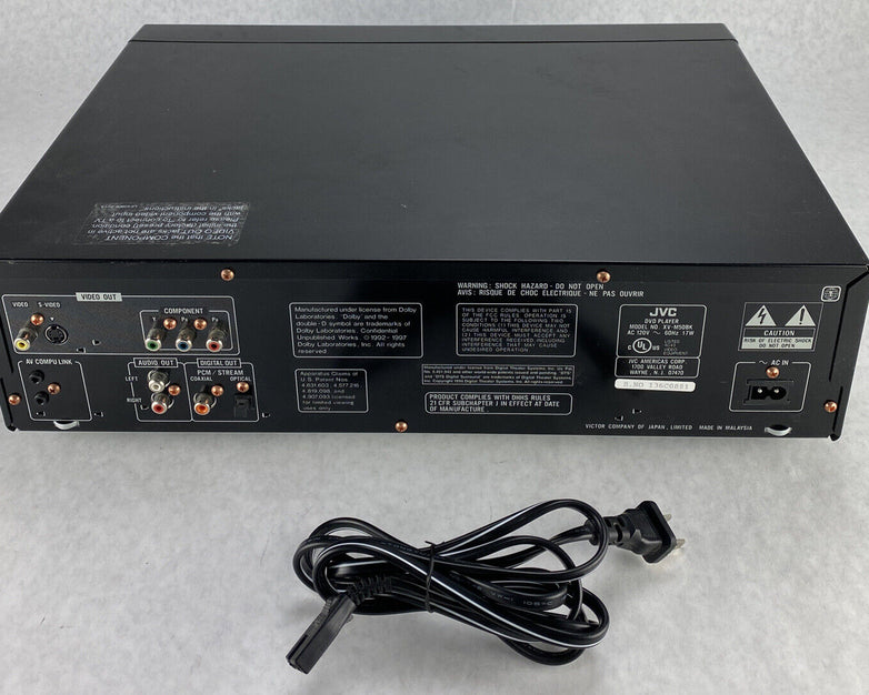 JVC XV-M50BK 3-Disc DVD Player DVD/CD/VCD Player w/Digital Out NO REMOTE