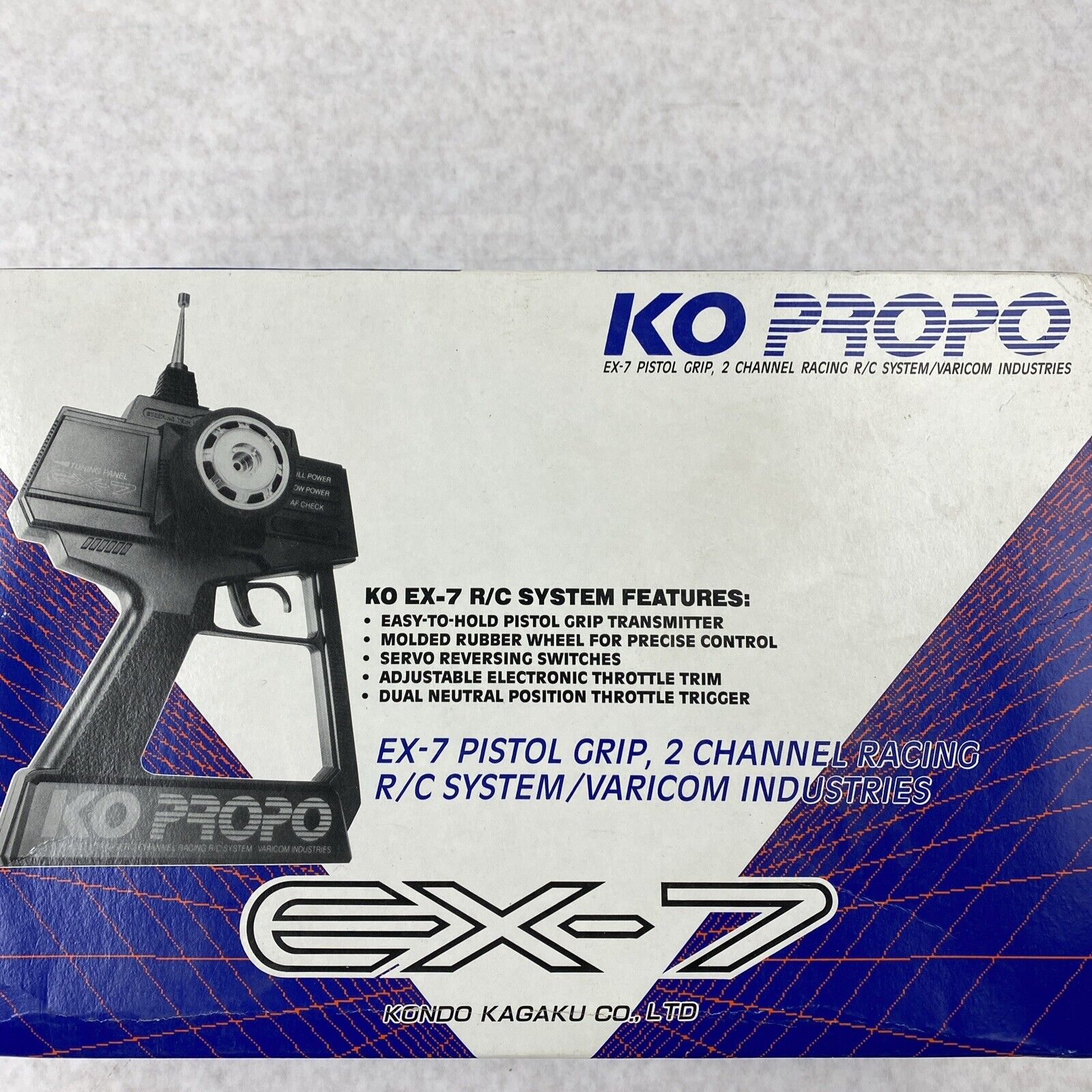 KO PROPO EX-7 Super Steering Transmitter Vintage RC Pistol Remote