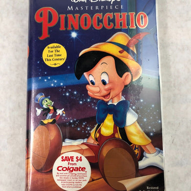 Walt Disney Pinocchio VHS Masterpiece #239 Sealed New