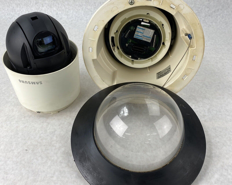 Hanwha SCP-2271N Digital Color PTZ Camera in SHP-3701F Dome-Flushing Housing