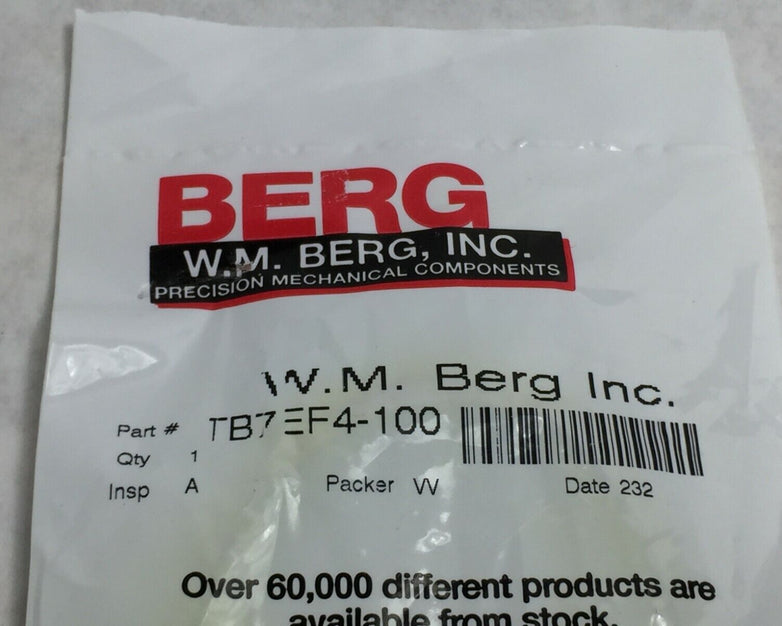 W.M. Berg O-Ring TB7EF4-100  Factory Sealed Package  NOS