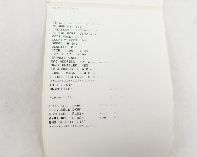 Cub CB-824 203dpi Thermal Transfer Printer Parts or Repair Bad Printhead