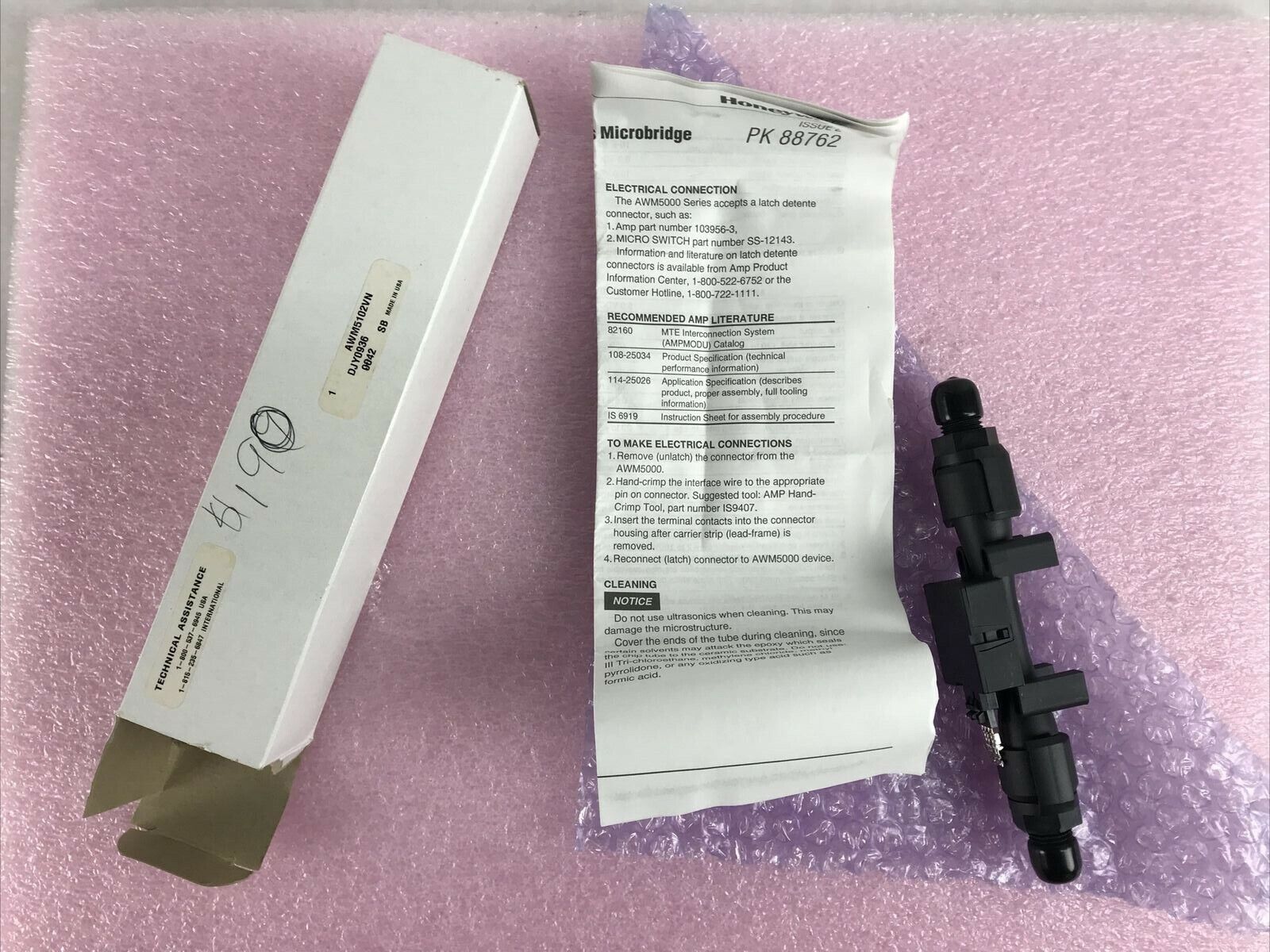 HONEYWELL AWM5102VN - DJY0936 - TECHNICAL ASSISTANCE