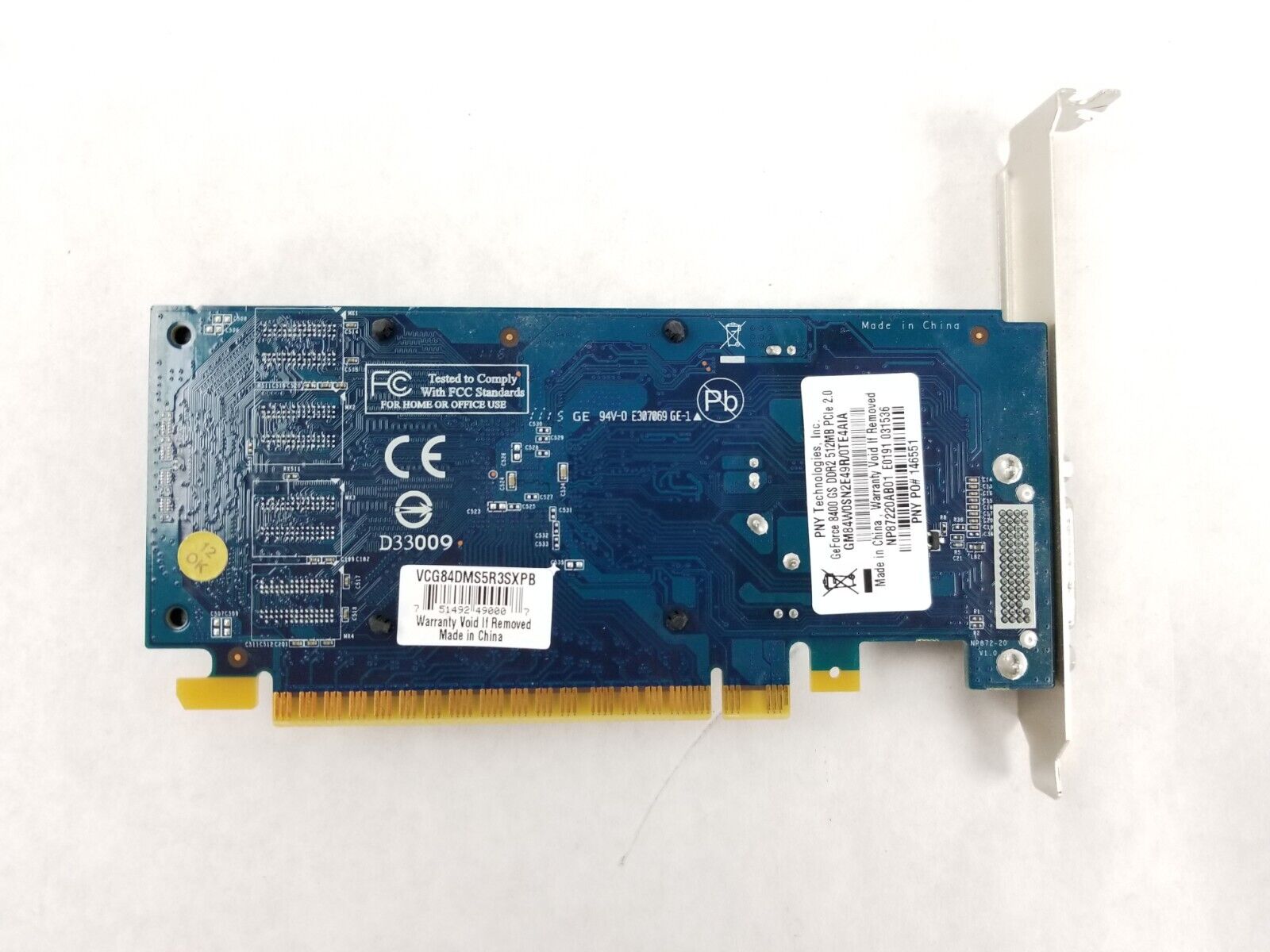 PNY NVIDIA GeForce 8400 GS (VCG84DMS5R3SXPB) 512MB DDR2 PCLe 2.0