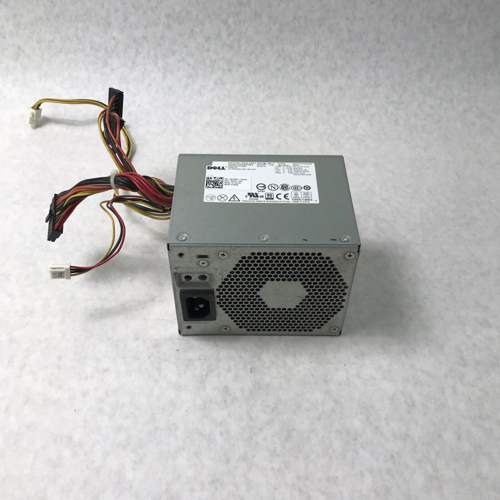 Dell F255E-01 60Hz 240V 255W Power Supply CY826 (Tested and working)