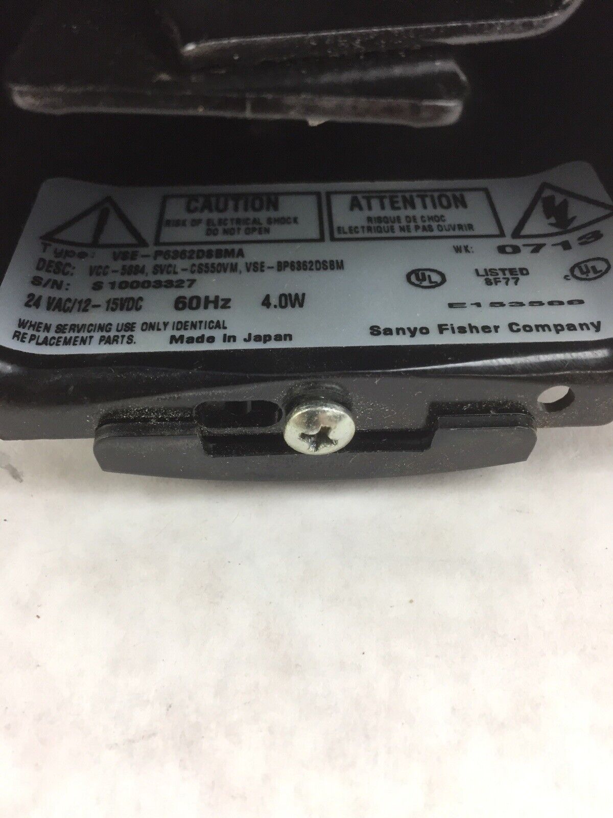 Sanyo VSE-P6362DSWA Dome Housing