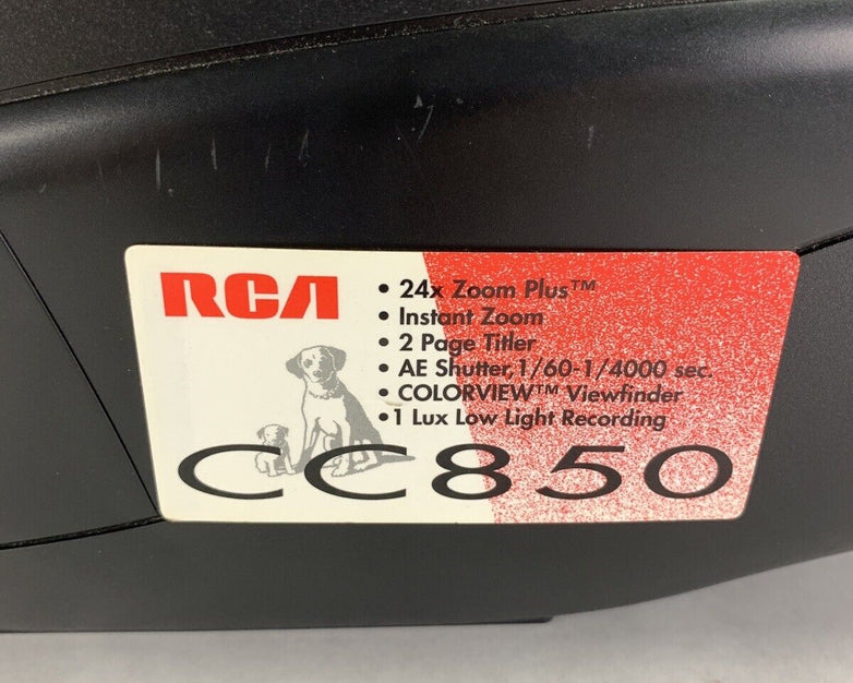 RCA Camcorder VHS CC850 Missing Batt