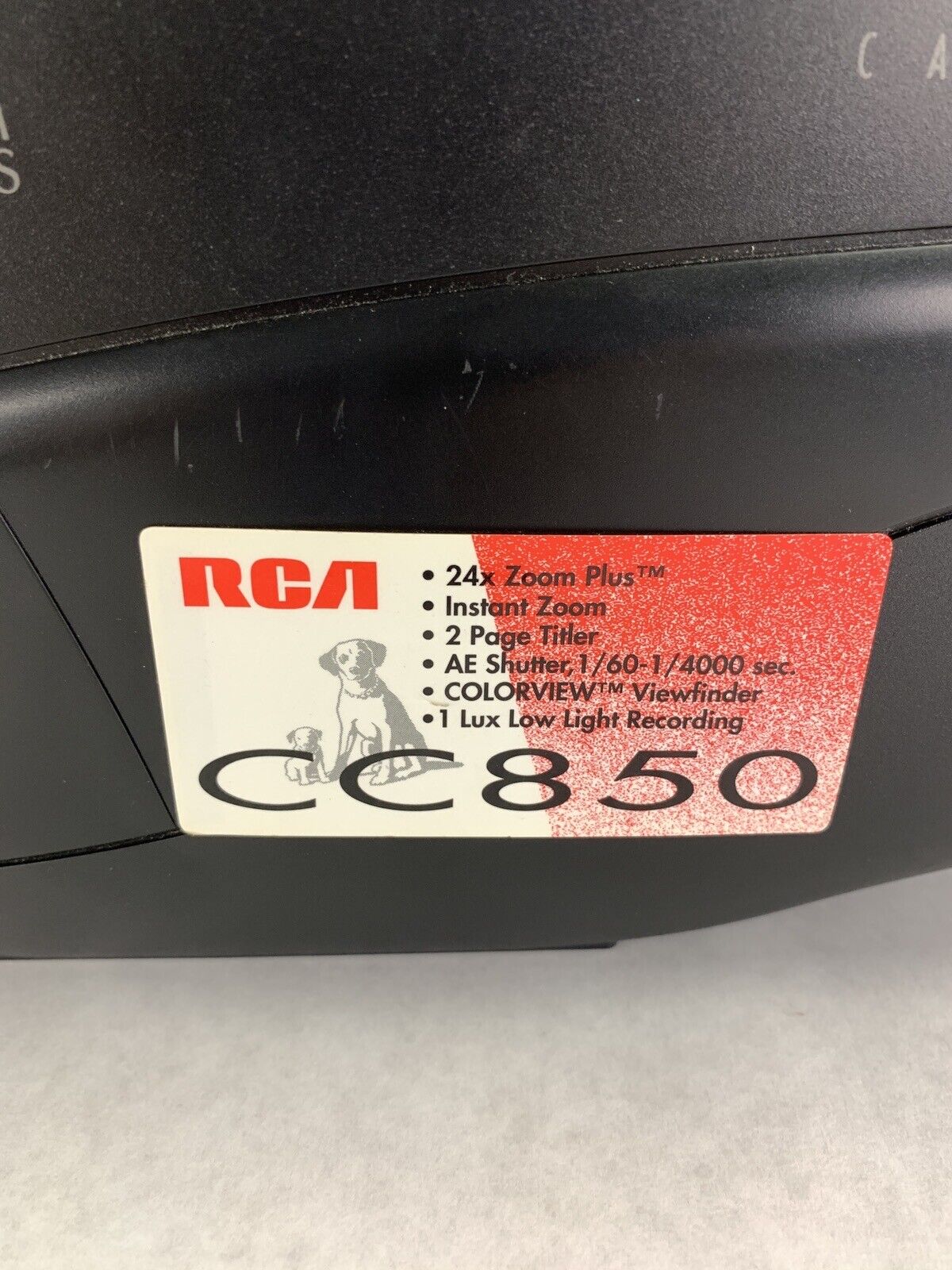 RCA Camcorder VHS CC850 Missing Batt