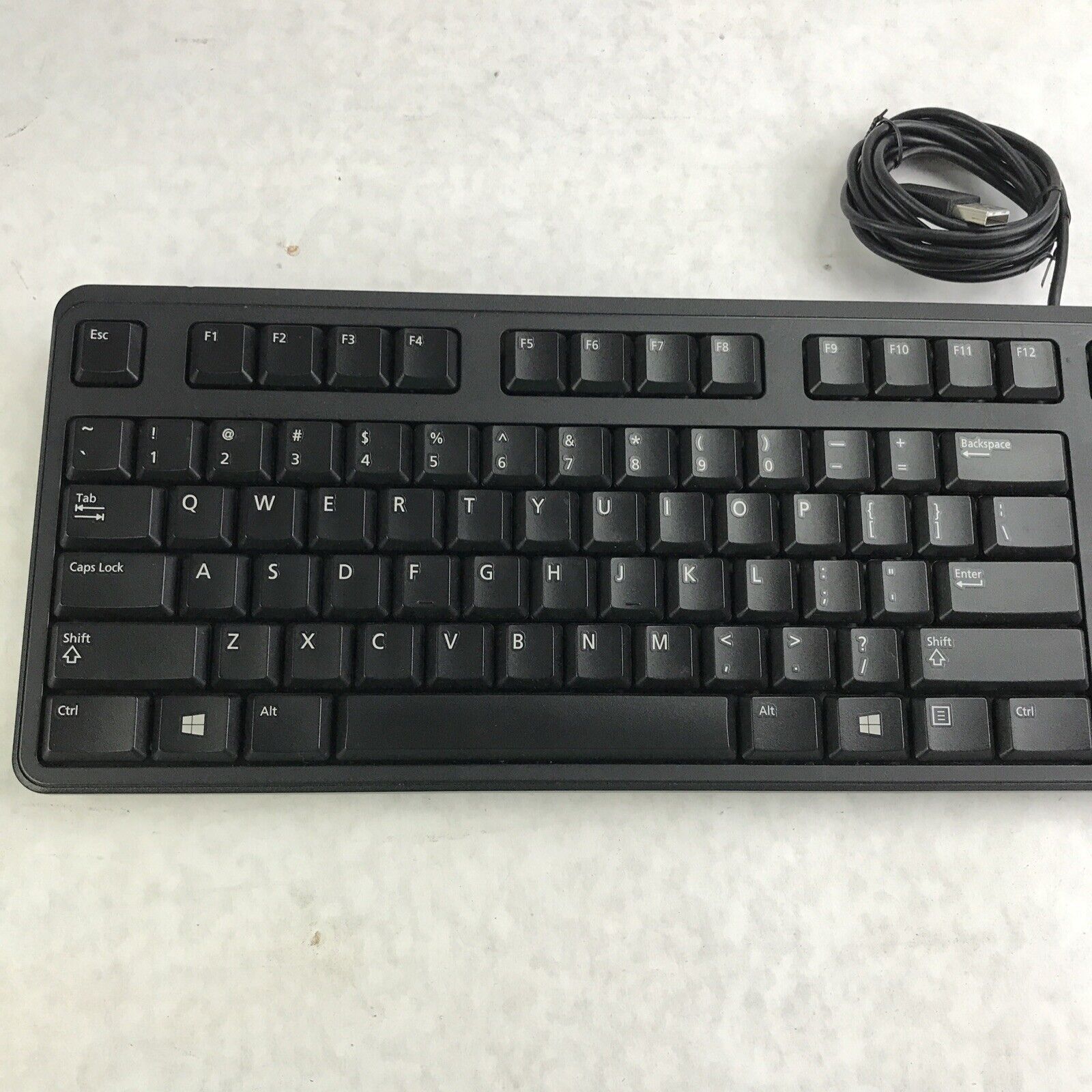Black Dell KB212-B USB Wired 104-Key Desktop Computer Keyboard 1HF2Y DJ454 DJ458
