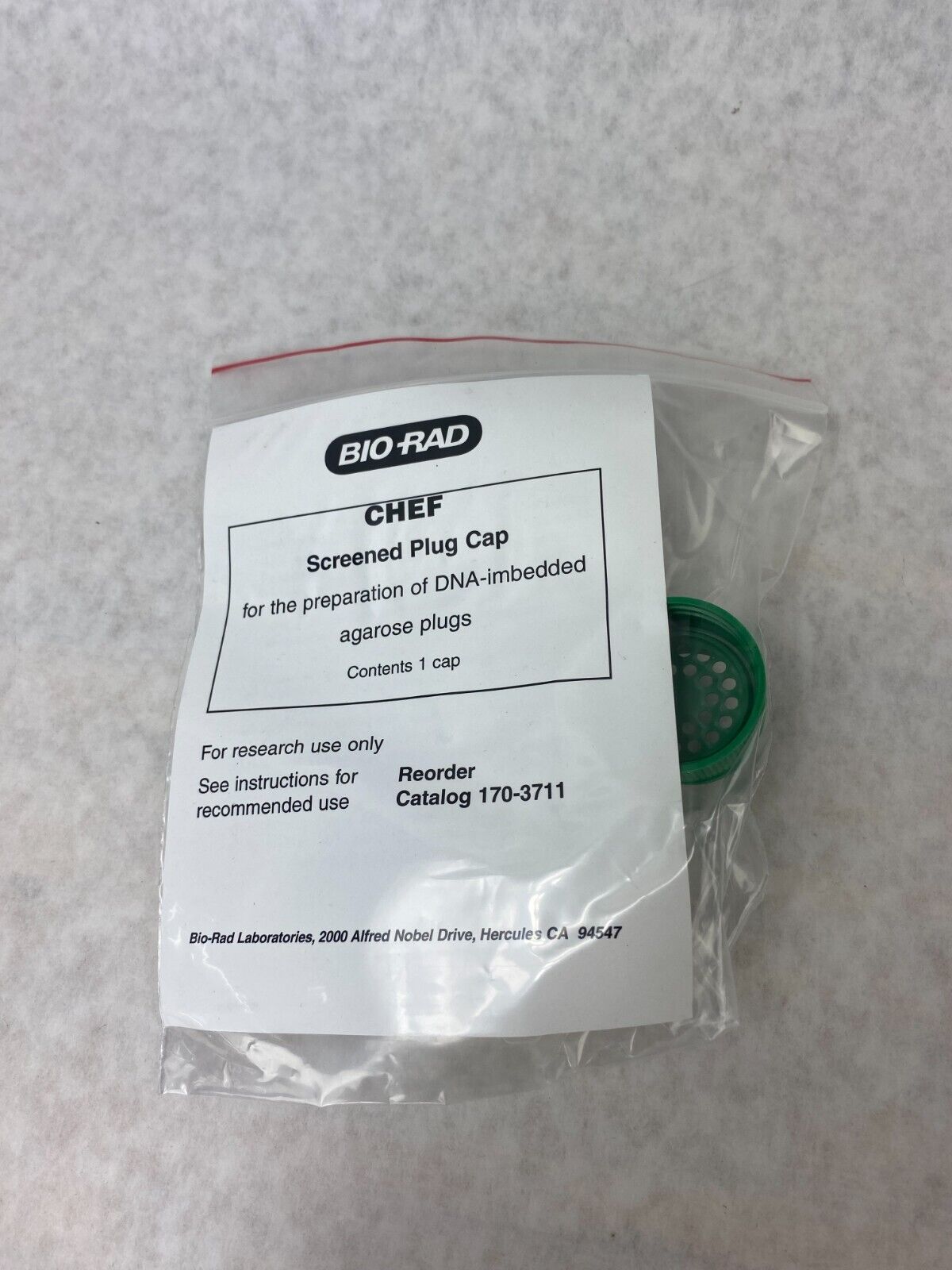 Bio-Rad CHEF Screened Caps #1703711