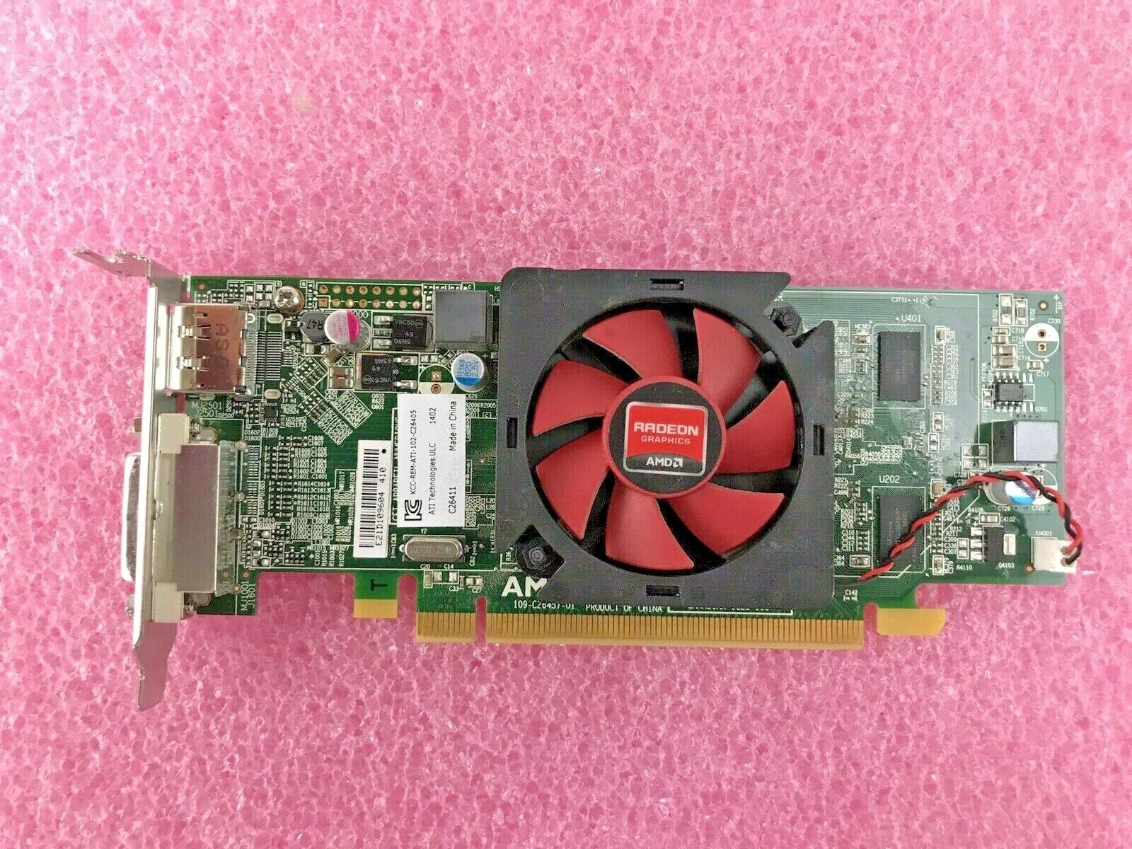 AMD 00WH7F Radeon HD 6450 1GB DisplayPort DVI PCIe Video Graphics Card GPU