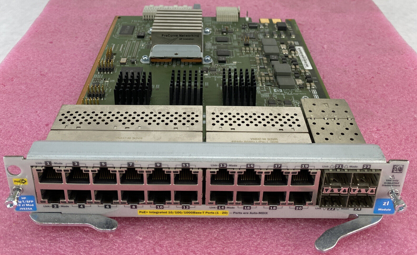 HP ProCurve Gig-T SFP E5406 zl Switch Module J9535A 5064-2001 A-5037-D3 NO POWER