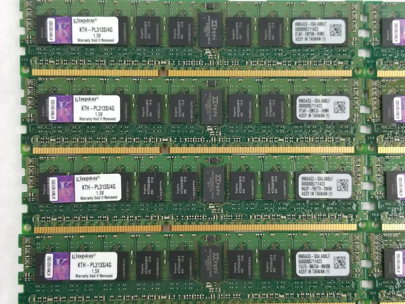 64GB Kit (16x 4GB) Kingston PL313S/4G PC3-10600R Server Memeory RAM