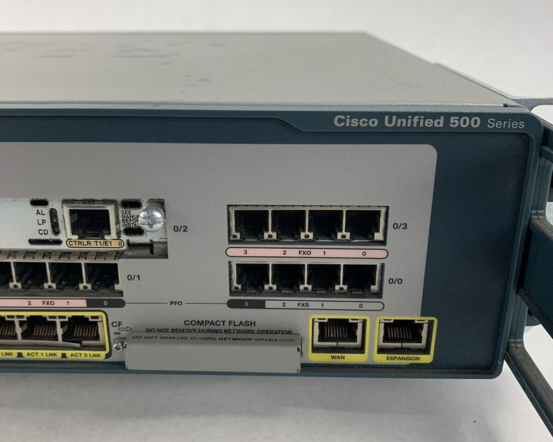 Cisco Unified 500 Series Router UC520-24U-8FXO-K9 No Compact Flash