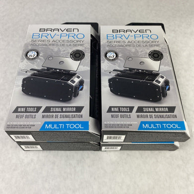 Lot of 4 Braven BRV-PRO Series Accessory Nine Tool Signal Mirror Multi Tool