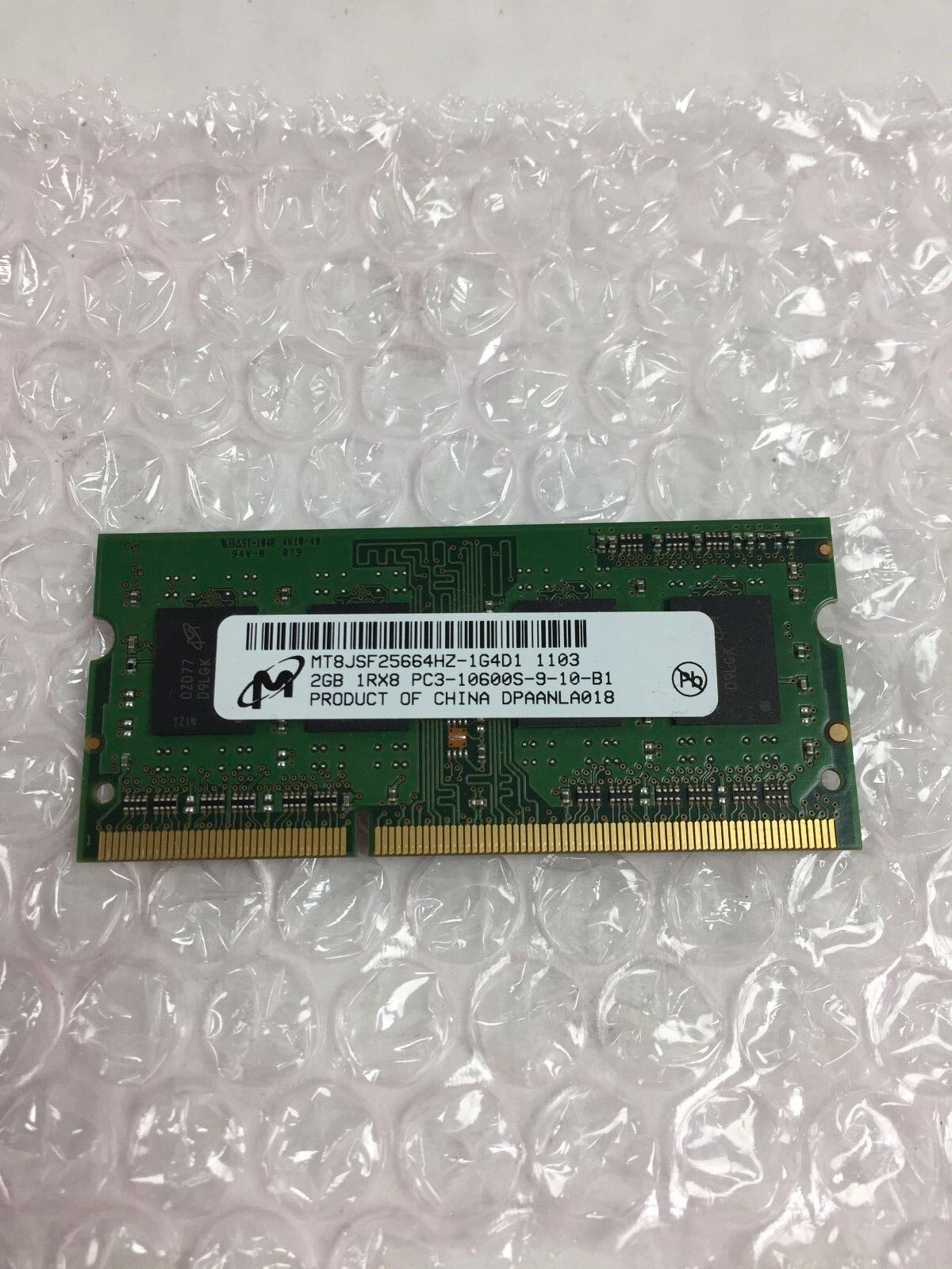 Micron 2GB (1x2GB) PC3-10600S SoDimm Memory MT8JSF25664HZ-1G4D1 Laptop RAM