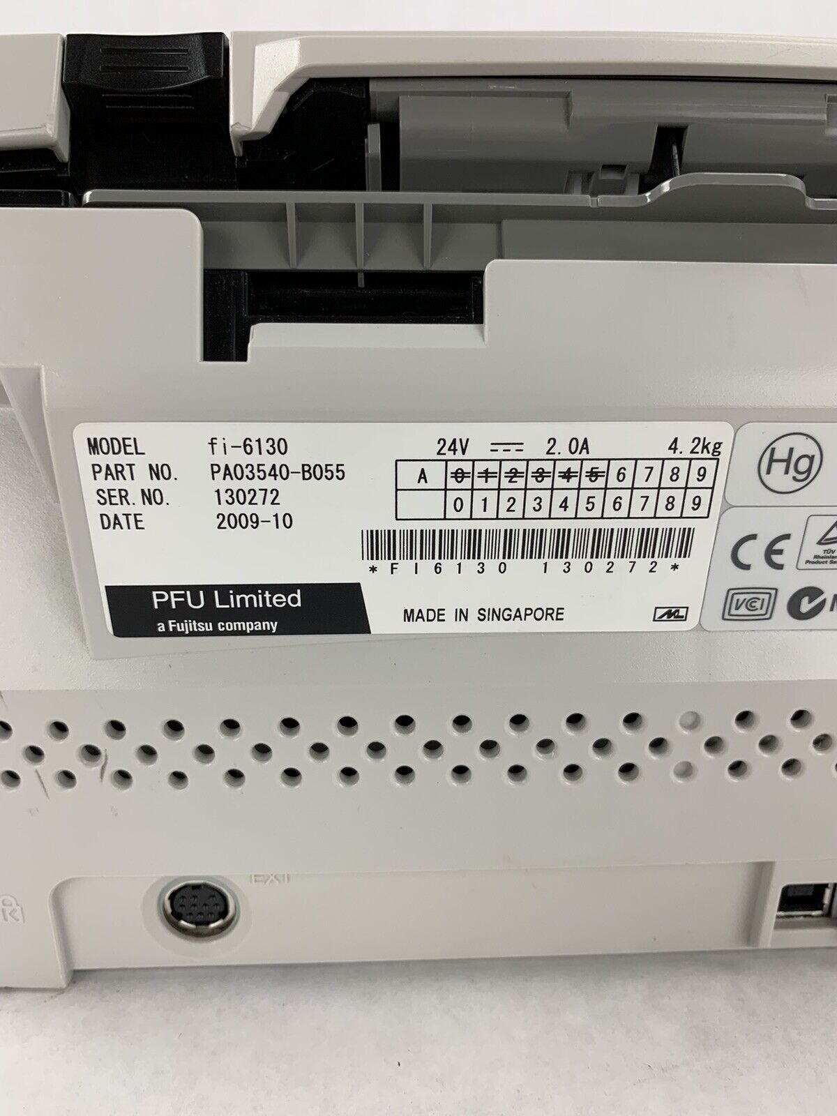 Fujitsu fi-6130 Desktop Printer and Scanner with Bad Rollers