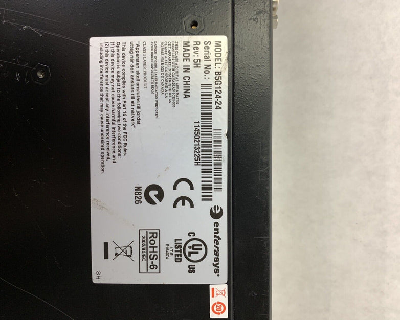 Enterasys B5G124-48P2 24-Port PoE Gigabit Managed Network Switch