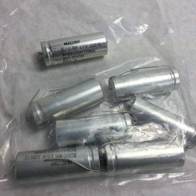 NOS  Mallory TCX822U015N2L 8200MF 15V  235-8342B   Lot of 7
