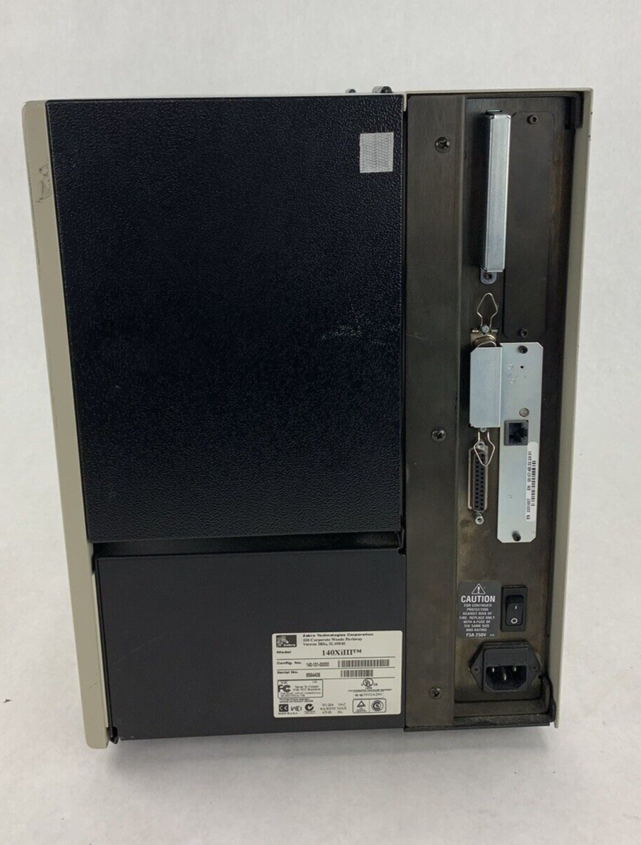 Zebra 140Xi III Label Ribbon and Thermal Printer Broken Window - For Parts
