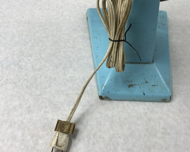 Vintage Superior Electric 1200 3-Speed Aqua Blue 120V 60Hz Table Fan