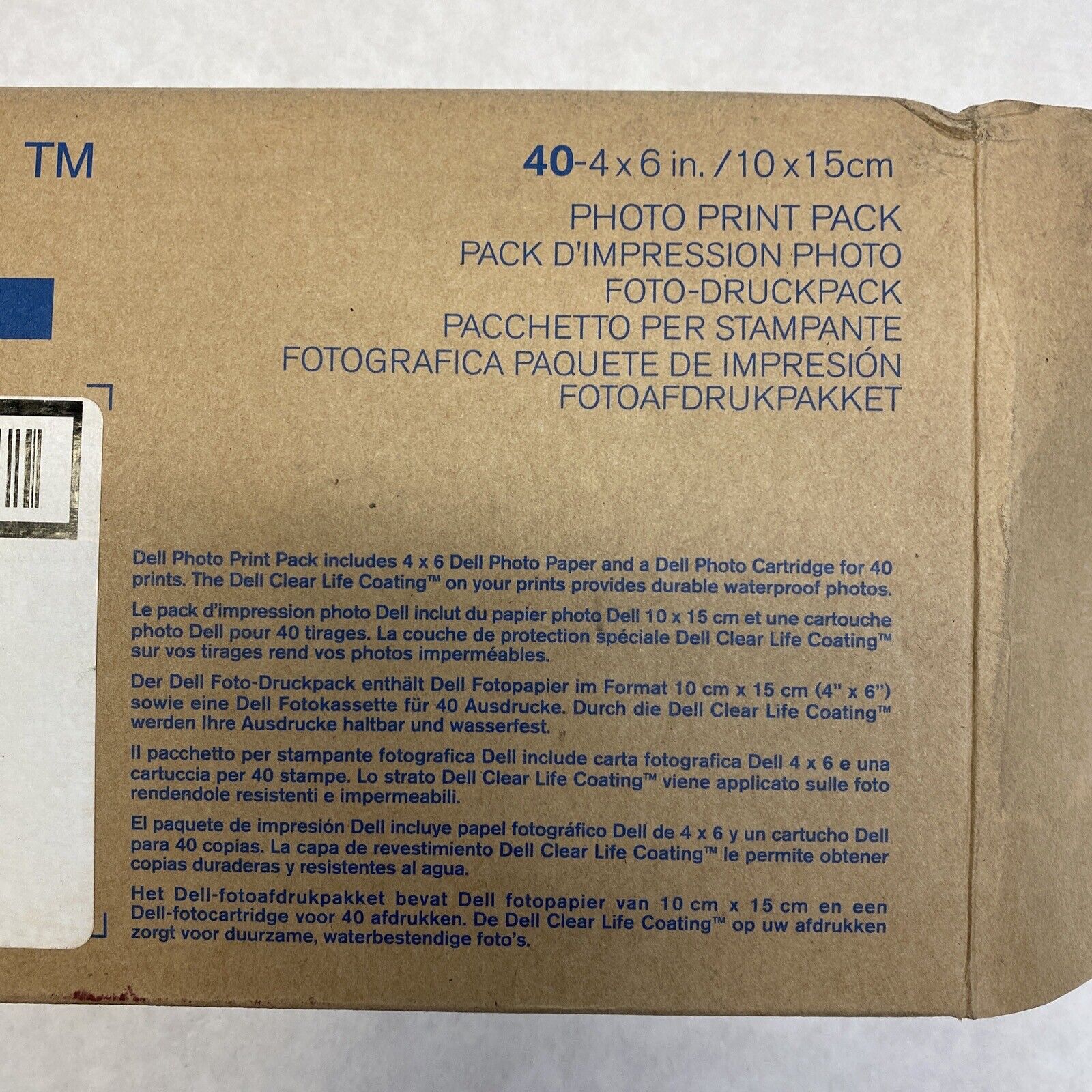 Dell 0D6605 Photo Print Pack 40 4x6in 10x15cm Genuine 0F6932 NOS Photo Cartridge