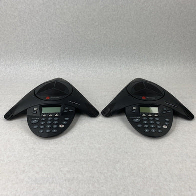 Lot of 2 Polycom SoundStation 2201-67880-160 2W 1.9GHz Speaker Conference Phone