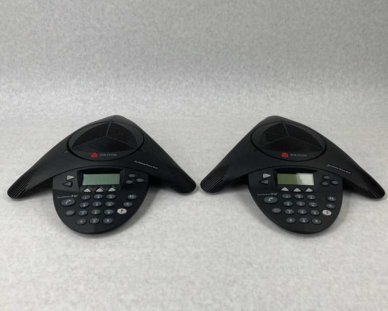 Lot of 2 Polycom SoundStation 2201-67880-160 2W 1.9GHz Speaker Conference Phone