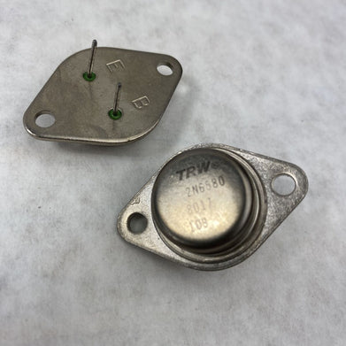Lot of ( 2 ) TWR 2N6580 Bipolar Transistor 8017 109