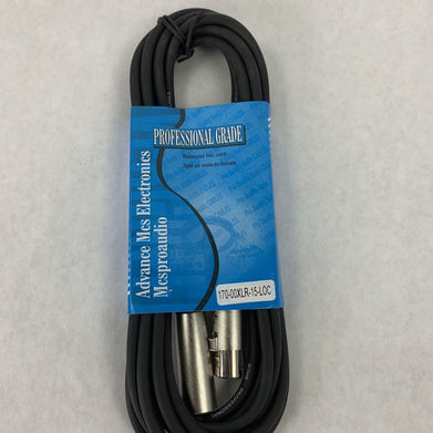 New Box Opened Professional Grade 3Pin Male To Female XLR 170-00XLR-15-LOC