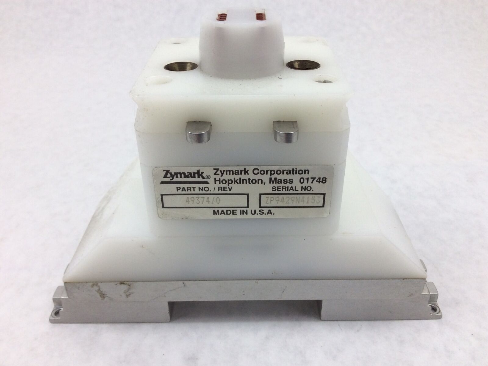 Zymark Corporation Model 49374 Rev. 0