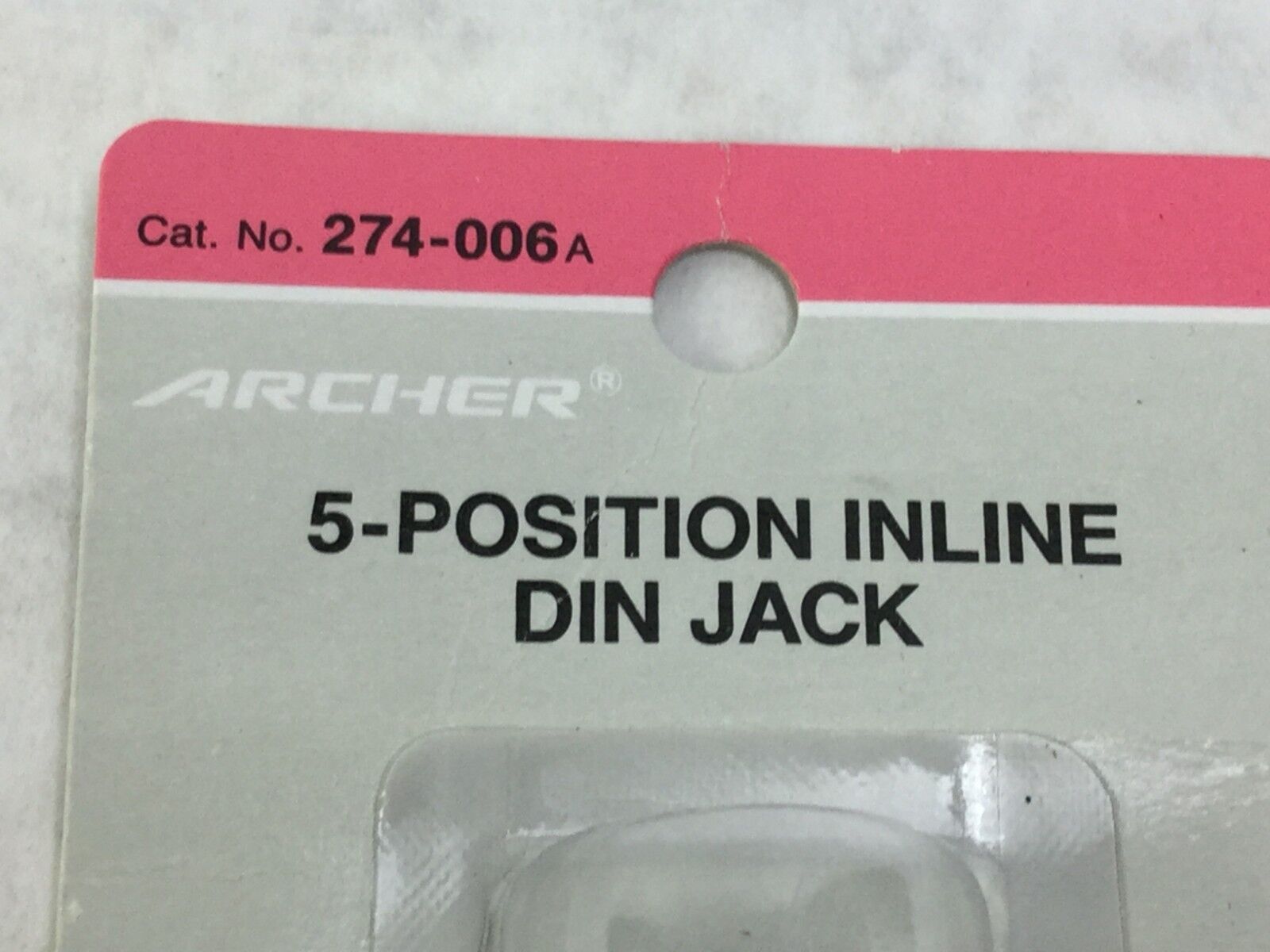 Radio Shack / Archer 274-006A 5-Position Inline DIN Jack