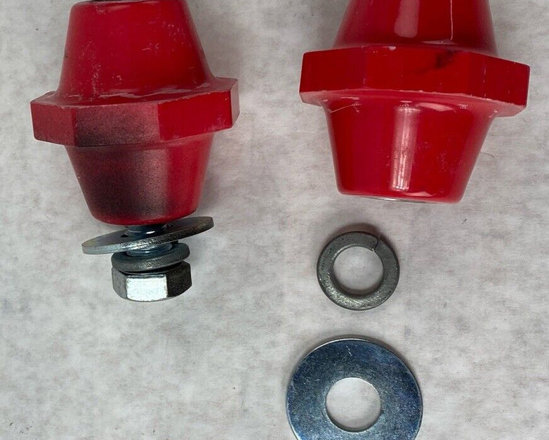 Lot( 2 ) 5/8 16mm Female Red Insulator for Bus Bar